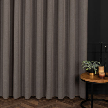 PETRA - Linen curtain, brown