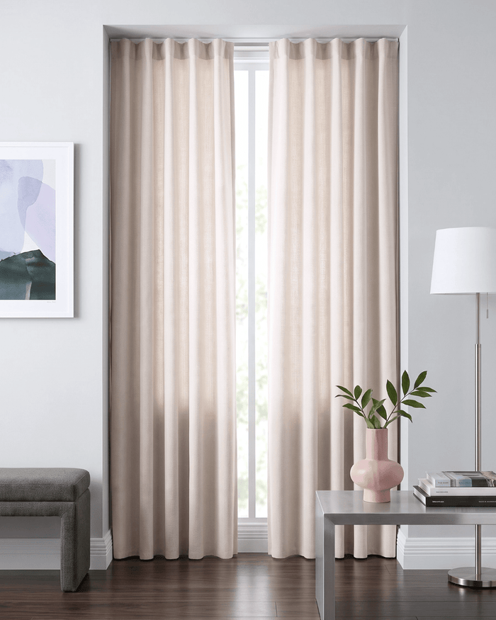 ARUBA - Blackout curtain, light beige – wavegardin