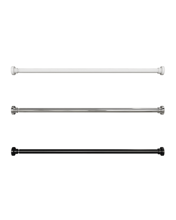 Curtain rod without drilling, 140-260 cm. – gardinstang til lejebolig