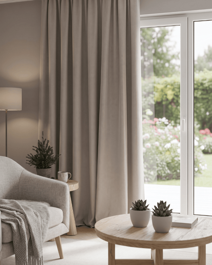 NOVA - Wave Blackout Curtain, Beige – wavegardin